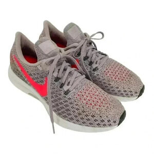 Nike Air Zoom Pegasus 35 Size 10 Running Athletic Shoes Lace Up Rose Crimson